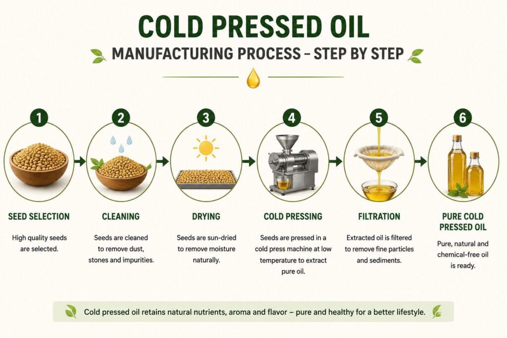 Cold-Pressed Oils : Traditional Manufacturing, Production i